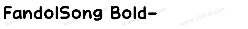 FandolSong Bold字体转换